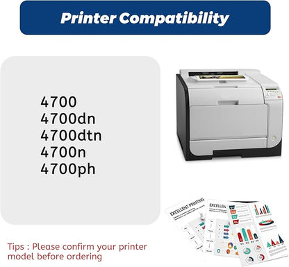 642A Black Toner Cartridge,Compatible for HP 642 A CB400A for HP Color Laserjet CP4005 Series CP4005DN CP4005N Printer, ( 1 Pack ,Up to 7,500 Pages )