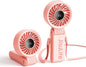 JISULIFE Handheld Fan Life7 – Ultimate Flexibility: High-Power Motor, LED Display, 19.5 Hrs Cooling, 5000mAh Rechargeable, 5-Speed, Foldable Design, 3-IN-1 Portable Fan for Travel Cruise Beach(Pink)