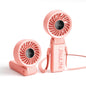 JISULIFE Portable Handheld Fan Life7: 3-in-1 Hand, Desk & Neck Fan-Pink
