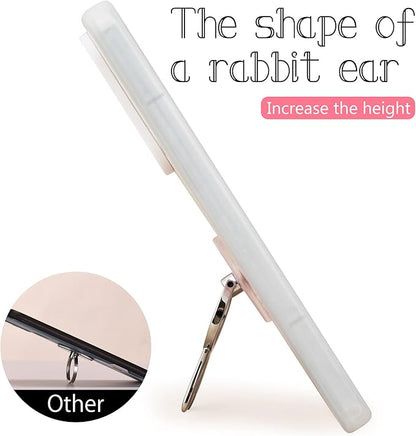 Rabbit Phone Grip - EI Sonador Clear Cell Phone Ring Holder Transparent Stand Finger Sticky Grip (2 Gold Rabbit)