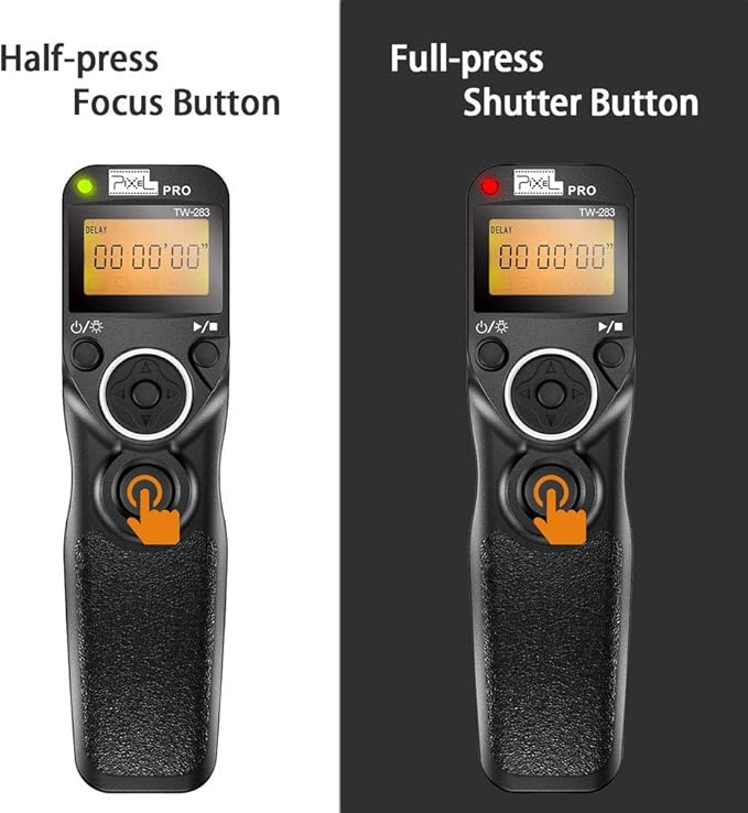 Wireless Shutter Release for Canon, Pixel TW-283 E3/N3 Wireless Remote Control Timer Shutter Release Cable for Canon EOS R EOS R5 R6 R3 1300D 1100D760D 70D 80D 90D 5D IV III 1D 6D 7D fujifilm GFX50R