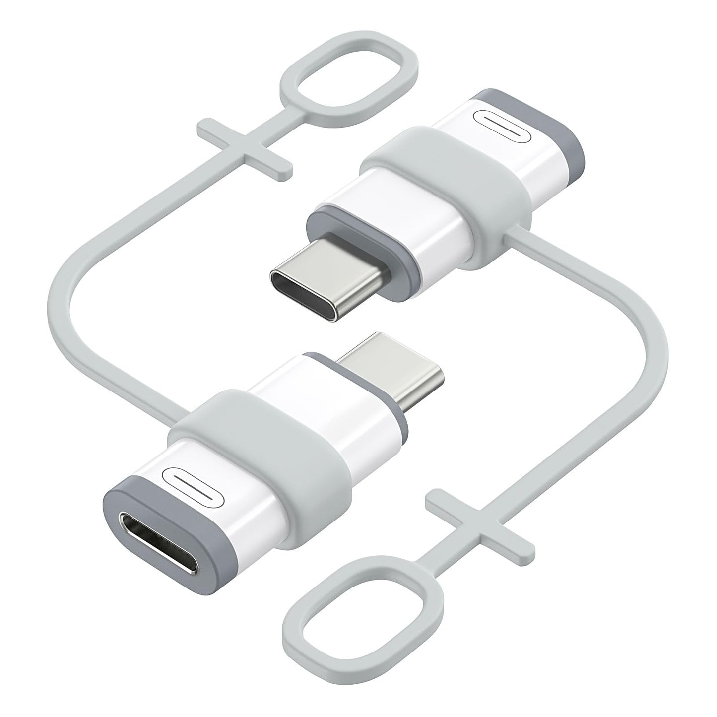 MoKo 2 Pack Lightning to USB C Adapter for iPhone Air 17 16 16e 15 Pro Max Plus, iPad, Galaxy - NOT for Earphones/Microphone/Flash Drive/iPencil, USB-C to Lightning Adapter ONLY for Charging/Data Sync