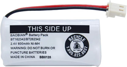 BT162342/BT262342 Cordless Phone Batteries 2.4V 600mAh Ni-Mh BT166342/BT266342 CS6114 CS6419 CS6719EL52300 CL80111 (8 Pack)