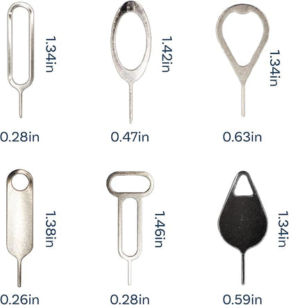 MMOBIEL 16 x Universal SIM Card Removal Tool SIM Ejector Pin Compatible with All Smartphones - iPhone, Samsung, Xiaomi, Oppo, Huawei, OnePlus, etc.