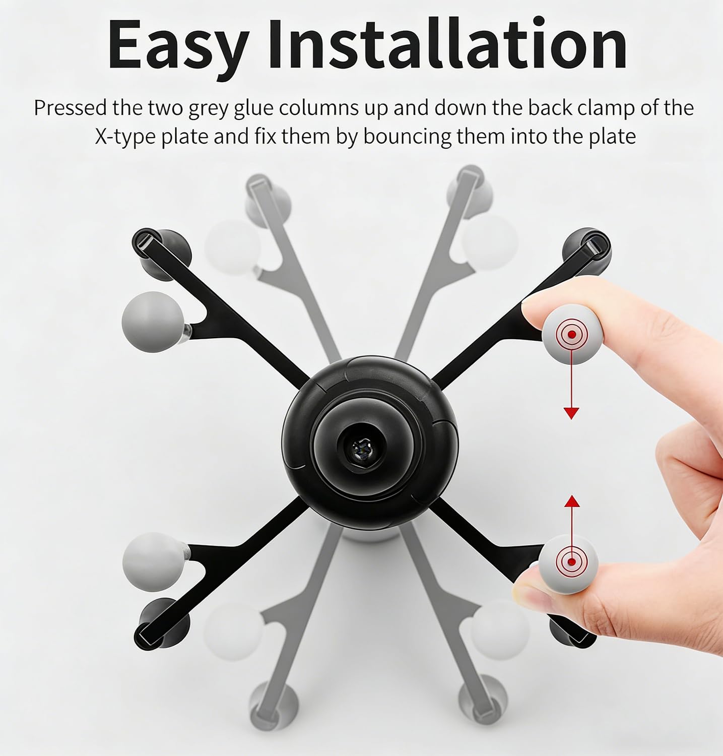 Strg Tablet Mount with U-Bolt Base for Rails 0.5'' to 1.25'' in Diameter