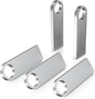 ABLAZE 32GB Flash Drive 5 Pack, Metal USB 2.0 Thumb Drives with Keychains USB Stick Pendrive (Sliver)