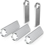 ABLAZE 8GB Flash Drive 5 Pack, Metal USB 2.0 Thumb Drives with Keychains USB Stick Pendrive (Sliver)