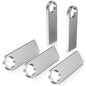 ABLAZE 8GB Flash Drive 10 Pack, Metal USB 2.0 Thumb Drives with Keychains