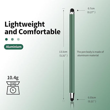 Stylus Pen for Touchscreen,5 PCS Stylus,2-in-1 Stylus Pen for iPad, High Sensitivity Precision Suitable for All Touch Screens of iPhone/ipad/Android Tablet(Black/White/Gray/Gold/Dark Green)