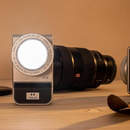 Iris Portable LED Photography Light Standard Kit with LCD Display, App Control, Adjustable Lens, CRI/TLCI 96+, 2700-6500K, Bi-Color Camera Light for Content Creators, 5W, Black