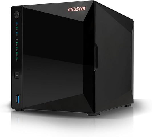 Asustor Drivestor 4 Pro Gen2 AS3304T v2, 4 Bay NAS, 1.7GHz Quad-Core, 2GB RAM DDR4, 2.5GbE High-Speed Network, Personal Media Server, Best Value Home Cloud, Network Attached Storage(Diskless)
