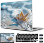 CISSOOK Compatible with MacBook Pro 13-inch Case 2025-2016 Release M2 M1 A2338 A2251 A2289 A2159 A1706 Model with Touch Bar, Plastic Hard Shell Protective Case with Keyboard Cover, Beach&Shell