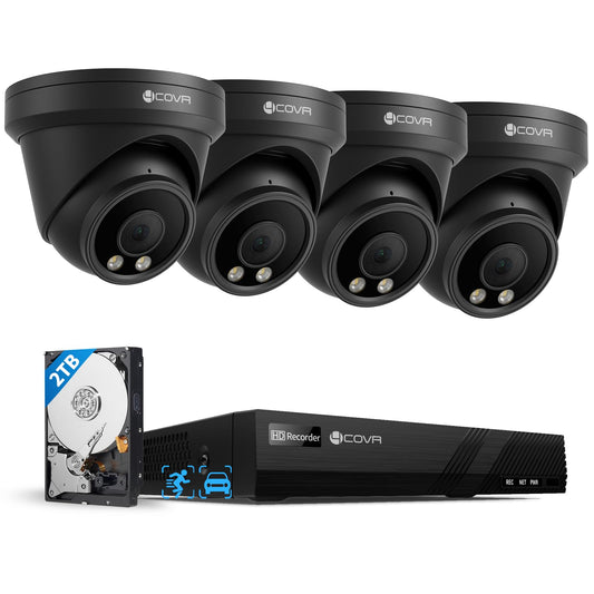 4COVR PoE Security Camera System Outdoor with 2TB HDD, LY97AB5M0804