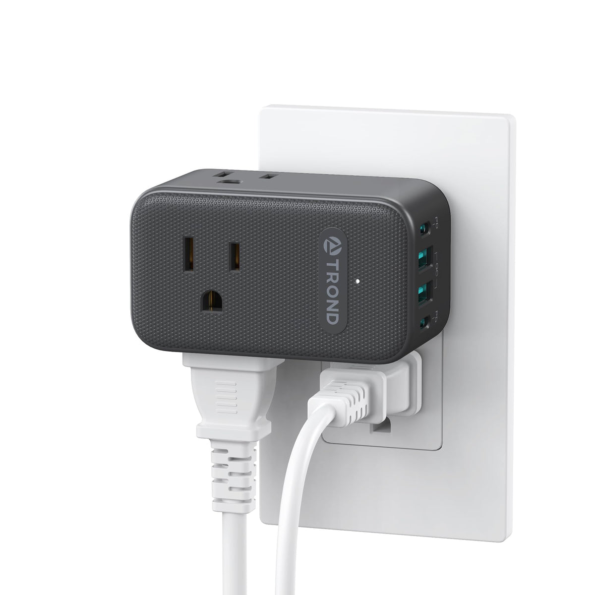 TROND Multi Plug Outlet Extender with 2 PD 20W USB C Charger and 3 Outlets