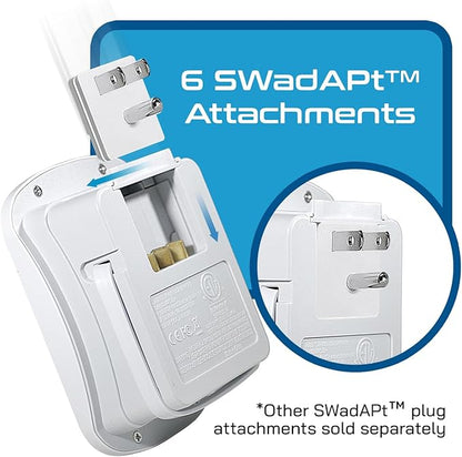 Ceptics 35W Universal Travel Adapter Kit – 2 USA sockets, USB-A, USBC, 1x PD 35W USB-C and USBC Cable, Surge Protected, Plugs for EU, UK, China, AU, Japan - for Laptop, Phone, Camera-ETL Tested