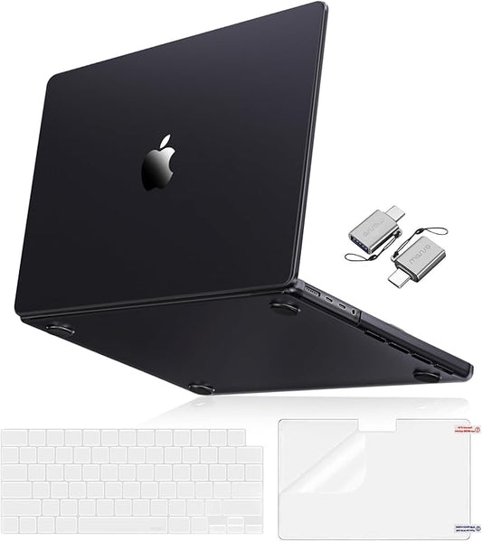 MOSISO Compatible with MacBook Pro 16 inch Case 2025 2024 2023 2022 2021 M4 M3 M2 M1 A3403 A3186 A2991 A2780 A2485, Natural Original Color Hard Case&Keyboard Cover&Screen Film&Type C,Space Black Clear