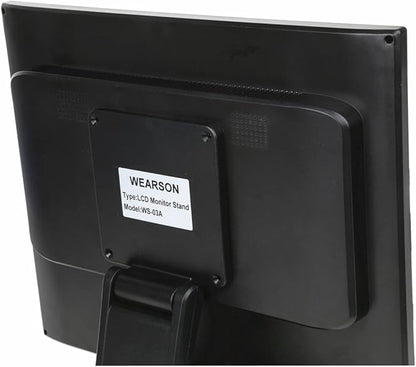 WEARSON WS-03A Adjustable LCD TV Stand Folding Metal Monitor Desk Stand With VESA Hole 75x75mm&100x100mm
