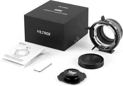 VILTROX PL-Z Lens Mount Adapter Ring Converter Control Ring Compatible with PL Lens to to Z Mount Nikon Mirrorless Camera Z5 Z50 Z6 Z6II Z7 Z7II Zfc