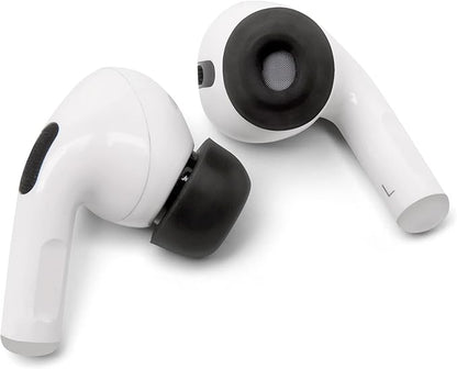 WC TipZ - Upgraded Memory Foam Ear Tips for Airpods Pro Made by Wicked Cushions | Improved Comfort, Tighter Seal, Better Foam Rebound Time | Fits Perfectly in Charging Case | Pitch Black