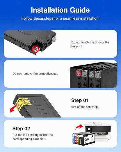 952XL Ink Cartridges Combo 4 Pack Replacement for HP 952 952XL Printers Ink Compatible HP Color Officejet Pro 7740 7720 8210 8216 8702 8710 8720 8740 8715 8725 8730 8700 7730 Black Cyan Magenta Yellow