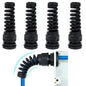 38 Pcs PG7~21 Kit Cable Gland 3-18mm Nylon Strain Relief Spring IP68 PA66