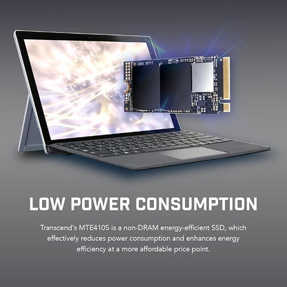 Transcend 1TB M.2 2242 SSD, Up to 5000MB/s, PCIe Gen4x4 NVMe 3D TLC, for Ultra-Thin Laptops, Lenovo ThinkPad, Yoga Gen 6, ASUS ExpertBook, ZenBook, Mini PC, DRAM-Less Design for Low Power Consumption