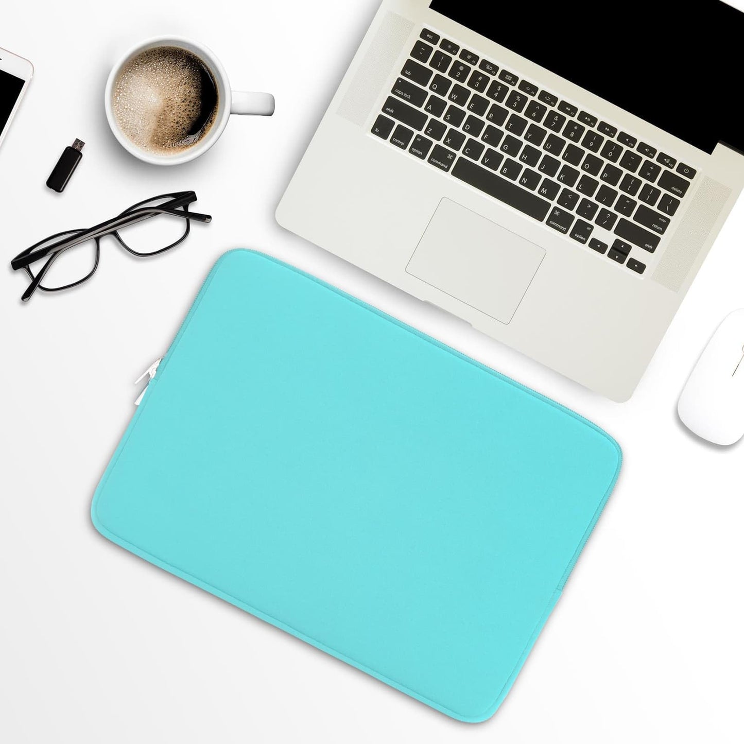 RAINYEAR 13.3 Inch Laptop Sleeve Case Soft Lining Padded Cover, Blue
