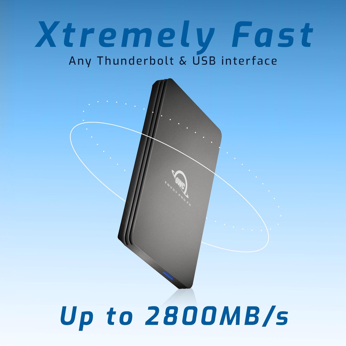 OWC Envoy Pro FX 2TB Thunderbolt 40Gb/s + USB-C 10Gb/s Portable NVMe SSD