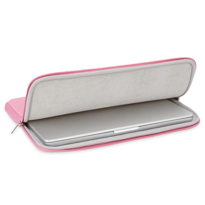 RAINYEAR 15.6 Inch Laptop Sleeve Case Soft Lining Padded Cover, Pink