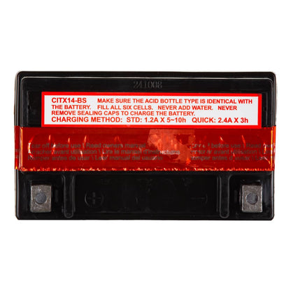 Interstate Batteries YTX14-BS Powersports Battery 12V 12Ah 200CCA AGM