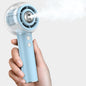 Misting Portable Handheld Fan, Powerful Turbo Motor, 6000mAh Rechargeable Battery, Personal Mini Fans with 4 Strong Wind, Cooling Gadgets for Travel, Camping, Beach, Outdoor, Gifts for Women Men-Blue