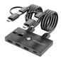 USB C Switch&USB A Switch 2 in 1,USB switcher 2 Computers Sharing USB C & A Devices, 4 Port USB Switcher Sharing Keyboard and Mouse/Printer/Scanner USB 3.0 KVM Switch(Not Support Charging/Monitor)