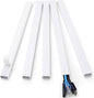 ZhiYo Cord Hider 71in, Cord Covers for Wires on Wall, Cable Hider for Wall Mounted TV, Wire Cover for 2-4 Cords, Paintable Wire Concealer, Easy Cable Management, 5 x L14in W0.95in H0.55in, White
