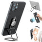 Phone Holder Foldable Phone Stand Phone Ring Holder Finger Kickstand 360° Rotation Cell Phone Stand Metal Phone Grip for Magnetic Car Mount Sticky Phone Grip Compatible with Most Smartphones