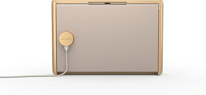Bang & Olufsen Beosound Level Portable Wi-Fi Multiroom Speaker, Gold Tone/Light Oak