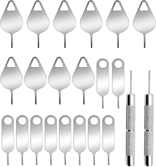 AYWFEY 22Pcs SIM Card Removal Openning Tool Tray Eject Pins Needle Opener Ejector Compatible with iPhone 16/15/14/13/12 Pro Max Mini,Galaxy S21/22/23 Series,All HTC iPad Cell Phone Smartphone