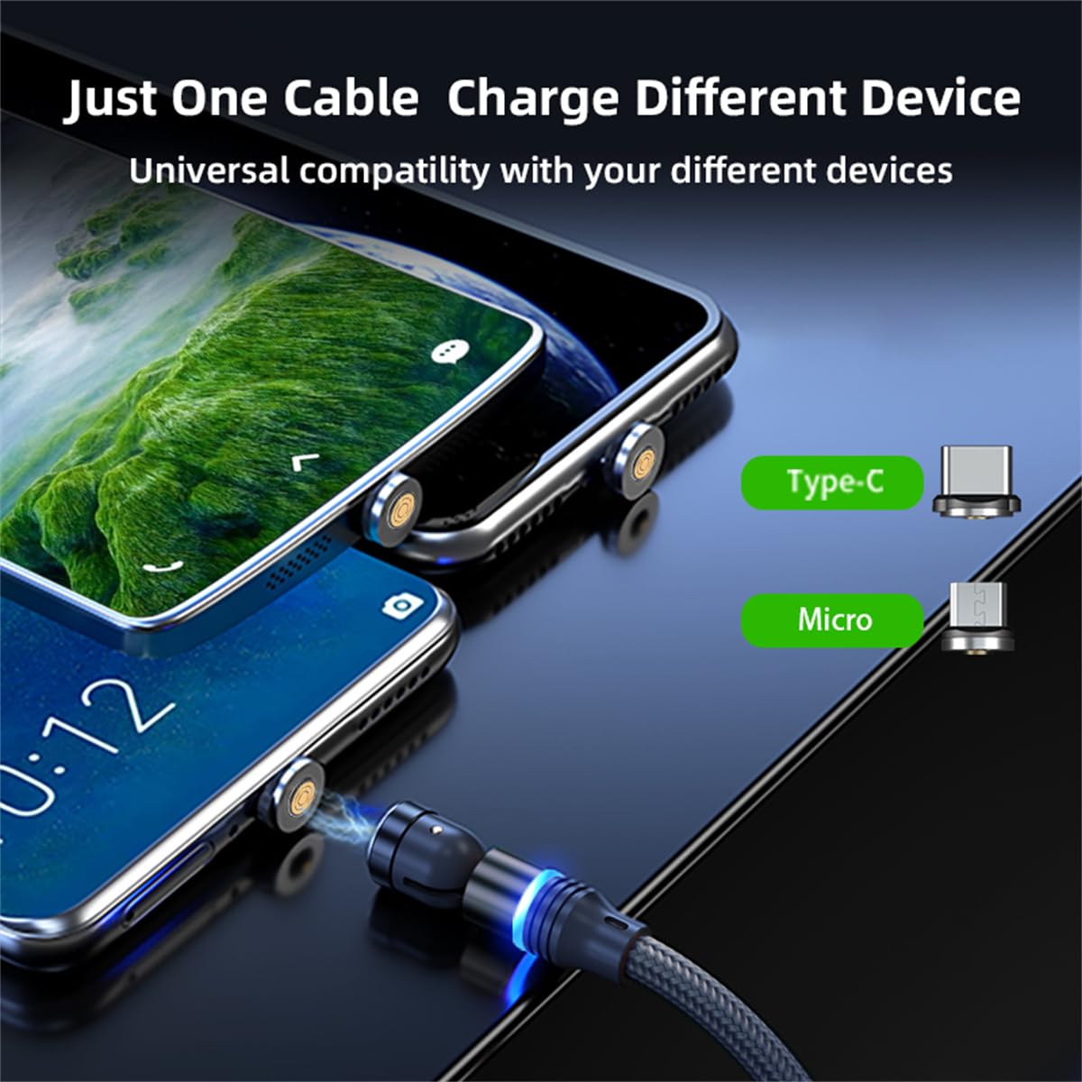 Magnetic Charging Cable, Magnetic Phone Charger Cable, Magnetic USB Cable
