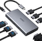 USB C Docking Station Dual Monitor Adapter for Dell HP, Laptop Docking Station 3 Monitors Quad Display USB C Hub Dongle to 4K HDMI+DP+VGA,3 USB2.0,100W PD,8 in 1 Thunderbolt Dock for Lenovo,Surface