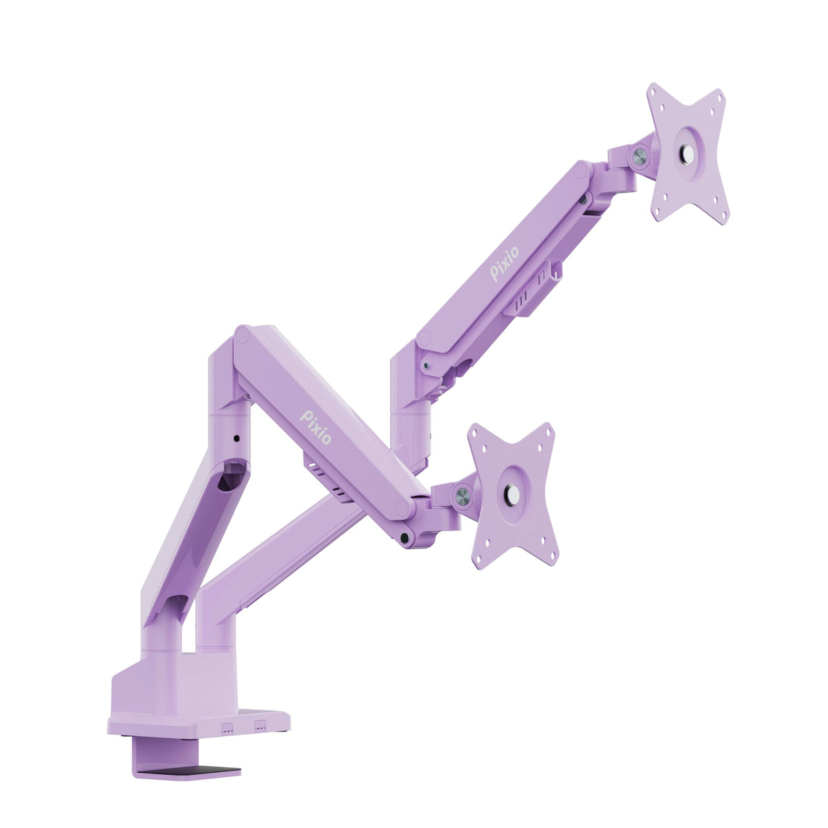 Pixio PS1D Wave Blue Dual Monitor Arm Stand Desk Mount - Fits up to 32 inches Monitors and up to 19.8lbs. VESA Compatibility and Integrated Cable Management