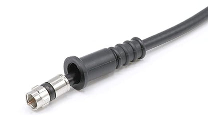 THE CIMPLE CO Coaxial Cable Weather RG6 Connectors RG59 Ends Coaxial Boots - Weatherproof (Black) - Pack of 25