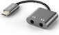 Cubilux USB C Double Headphone Splitter, Type C to Dual 3.5mm Jacks Audio Sharing Adapter Compatible with iPhone 16/15, iPhone 16/15 Pro Max, iPad Pro 13/12.9/11, iPad Air 13/5th/4th and More