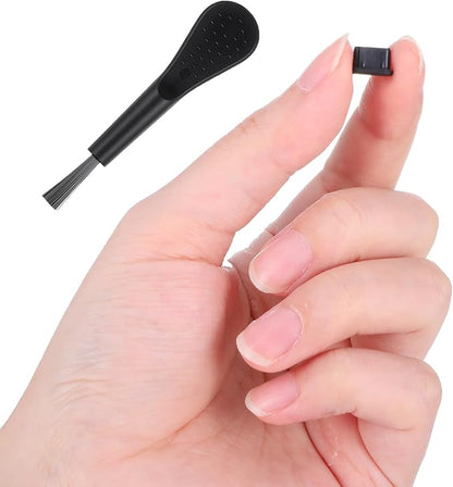 20 PCS USB C Dust Plug, Black Silicone Type C Anti Dust Plugs with Cleaning Brush Cover Type C Port Protector Cap Charging Port Dust Plug Cover for Most Type C Mobile Phone Tablet Accessories