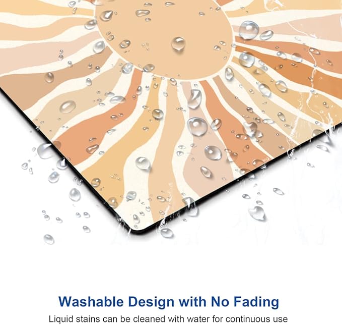Mouse Pad, Modern Abstract Mouse Pad, Waterproof Mouse Mat Square Boho Mousepad Non-Slip Rubber Base Computer Mouse Pads for Office Laptop
