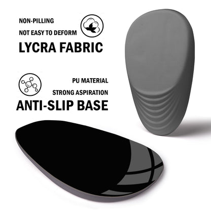 LSLXDCLJ Ergonomic Mouse Pad with Wrist Rest Support,Mousepad Relief Carpal Tunnel Pain, Entire Memory Foam Mouse Pad with Non-Slip PU Base, Wireless Mouse Pad, Gray
