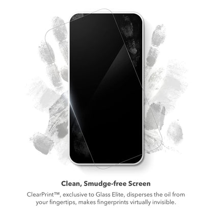 ZAGG Glass Elite Screen Protector - Made for iPhone 13 mini 5.4 - Case Friendly Screen - Impact & Scratch Protection - InvisibleShield - clear