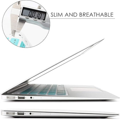 Allinside Green Ombre Keyboard Cover Skin for MacBook Pro 13" 15" 17" (2015 or Older Version), MacBook Air 13" A1369/A1466, Older iMac Wireless Keyboard MC184LL/B