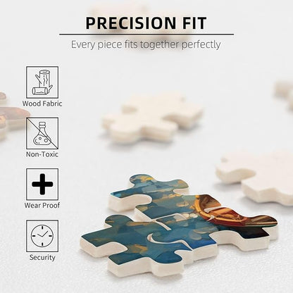 Custom Jigsaw Puzzle from Photos 300/500/1000 Pieces Personalized Wooden Picture Puzzles Gift for Adult Family Friends,Birthday (Vertical 500PCS)