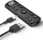 for Sony Camera Rechargeable Shutter Release, AODELAN Wireless Remote Control Zoom Focus Record Compatible with Sony ZV-E10,ZV-1F,ZV-1,A6400,A6700,A7C,A7III,A9,A9 II,DSC-RX0 II,Replace RMT-P1BT(Black)