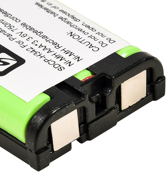 Synergy Digital Cordless Phone Battery, Compatible with Panasonic HHR-P107 Cordless Phone, (Ni-MH, 3.6V, 750 mAh) Ultra High Capacity, Replacement for Panasonic HHR-P107 Battery