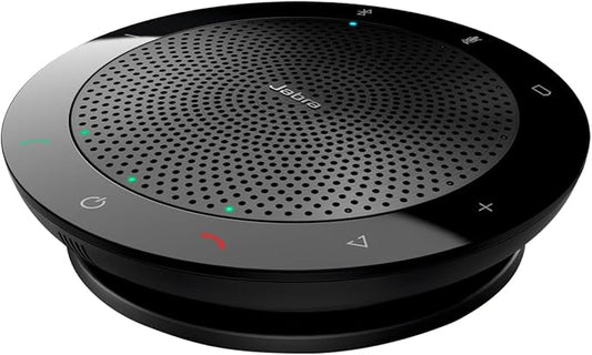 Jabra Speak 510 (2025 Edition) Portable, USB or Wireless Bluetooth Speaker Meetings and Calls with Crystal-Clear Sound, Works with Microsoft Teams, Black